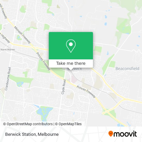 Berwick Station map