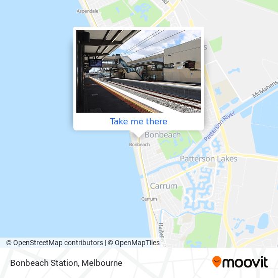 Bonbeach Station map