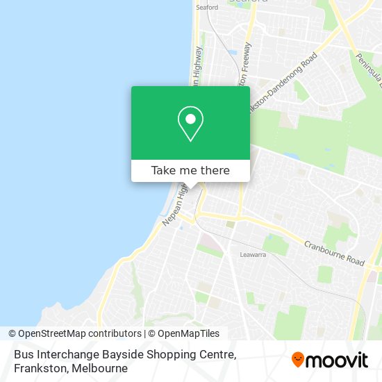 Bus Interchange Bayside Shopping Centre, Frankston map