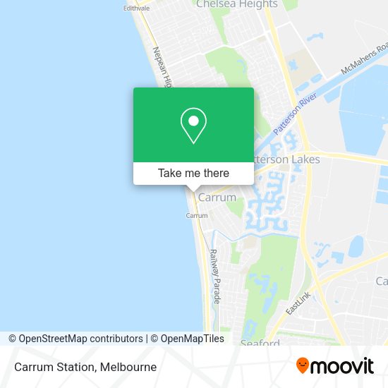 Carrum Station map