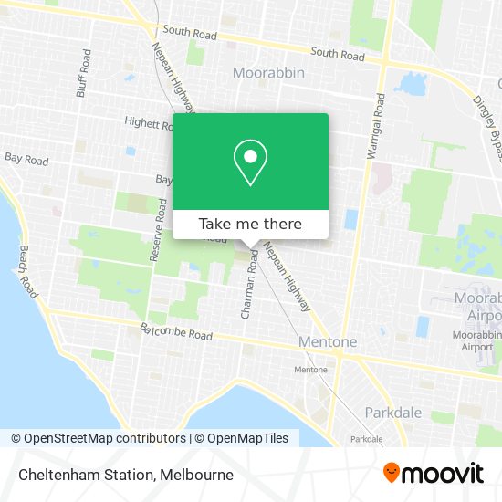 Cheltenham Station map