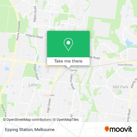 Epping Station map