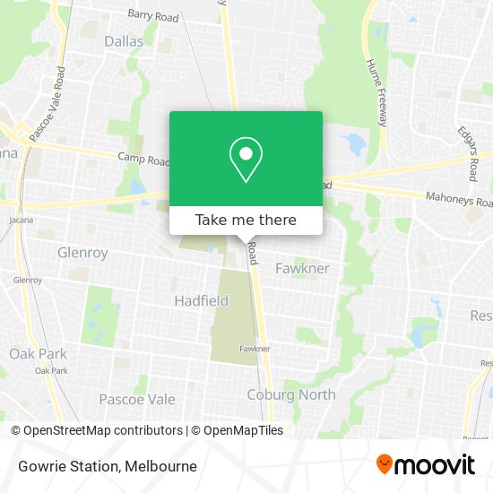 Gowrie Station map