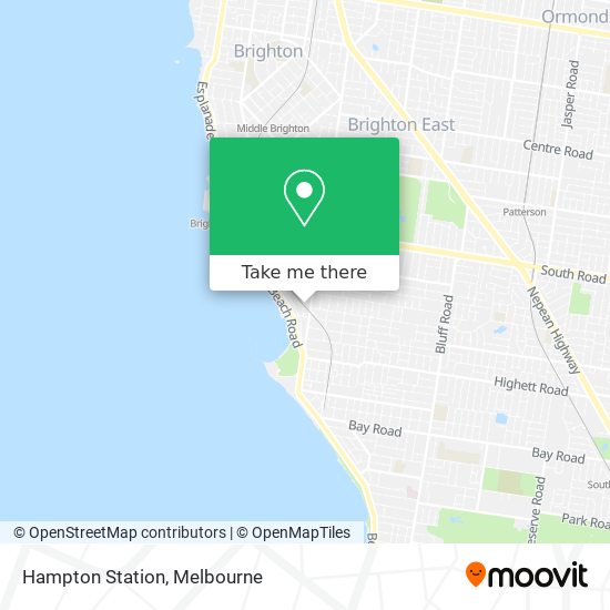 Hampton Station map