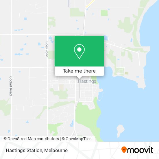 Hastings Station map