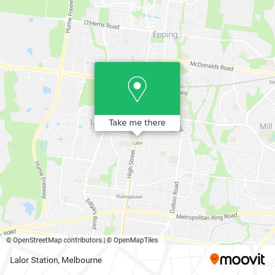 Lalor Station map