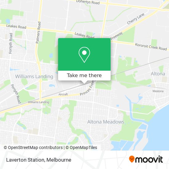 Laverton Station map