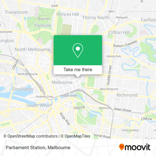 Parliament Station map