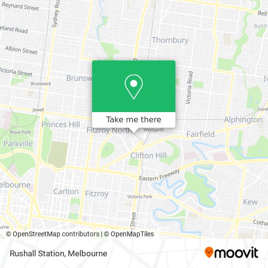 Rushall Station map