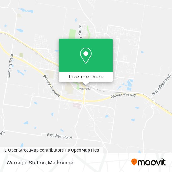 Warragul Station map