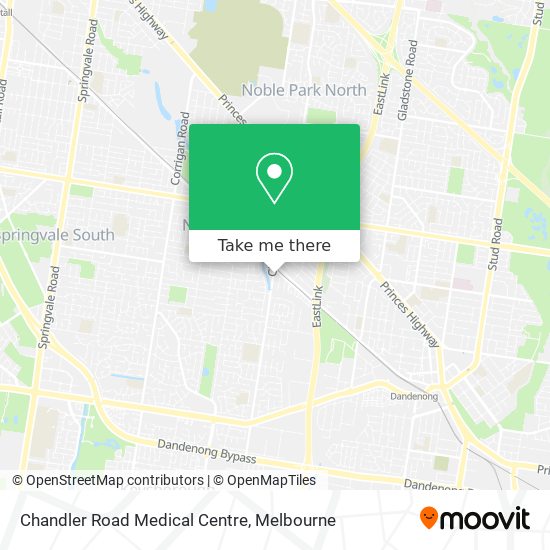 Mapa Chandler Road Medical Centre