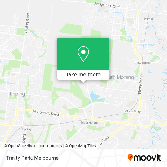 How to get to Trinity Park in South Morang by Bus, Train or Tram?