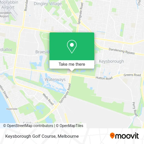 Keysborough Golf Course map