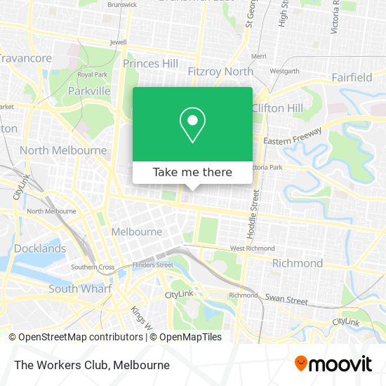 The Workers Club map