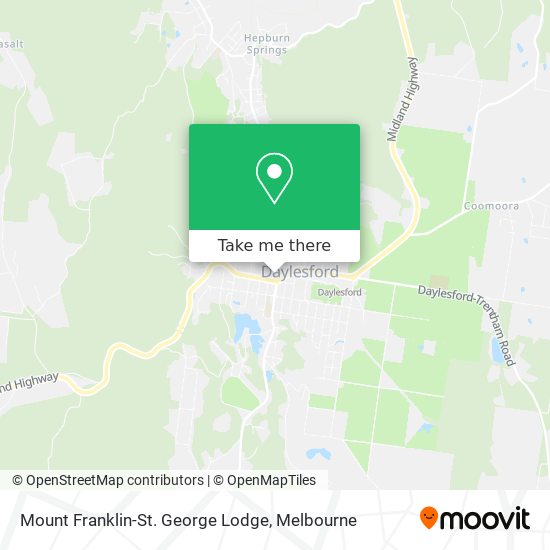 Mount Franklin-St. George Lodge map