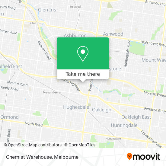 Chemist Warehouse map