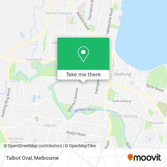 Talbot Oval map