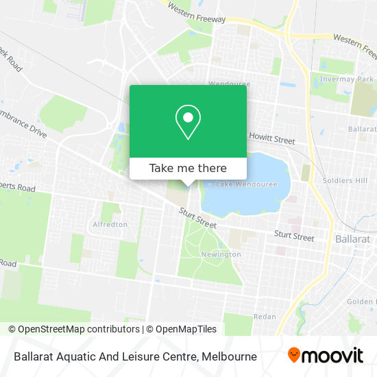 Ballarat Aquatic And Leisure Centre map