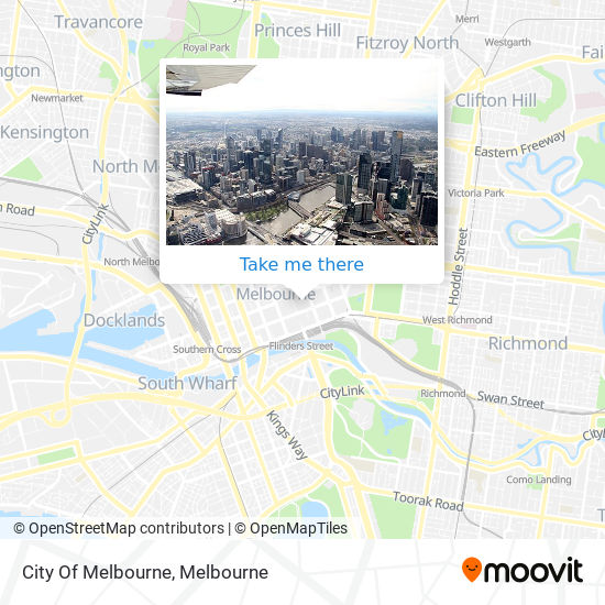 City Of Melbourne map