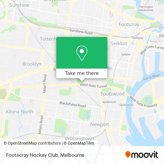 Mapa Footscray Hockey Club