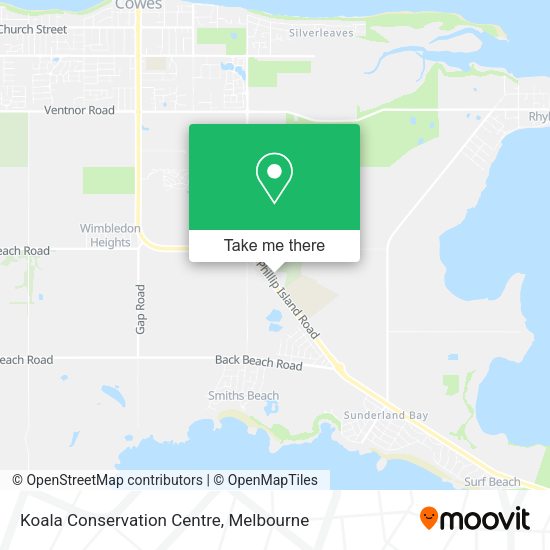 Koala Conservation Centre map