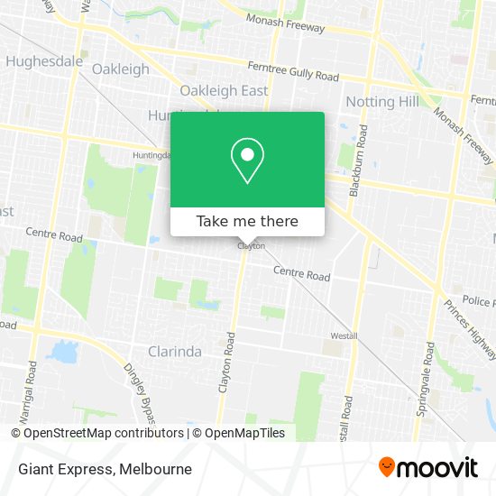 Giant Express map