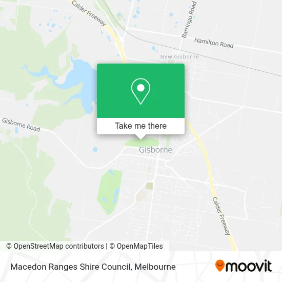 Macedon Ranges Shire Council Map How To Get To Macedon Ranges Shire Council In Gisborne By Train Or Bus?