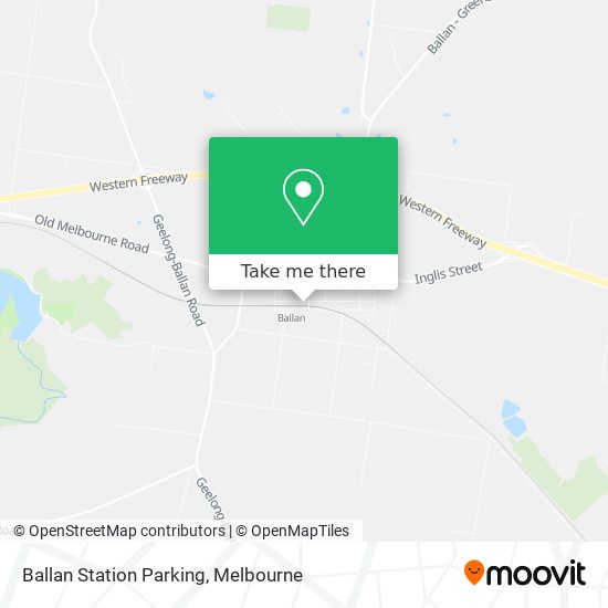 Ballan Station Parking map