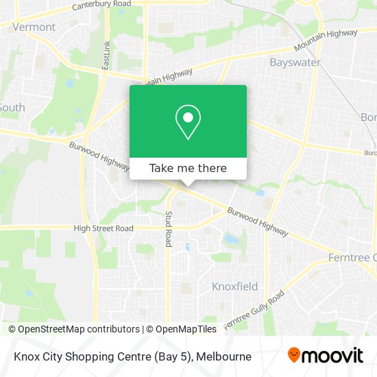 Knox City Shopping Centre (Bay 5) map
