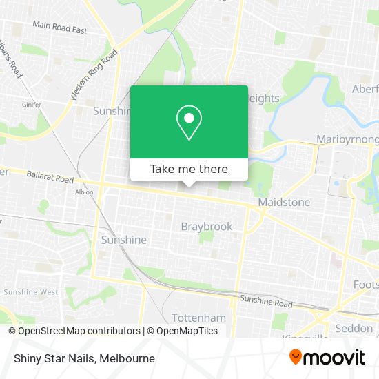 Shiny Star Nails map