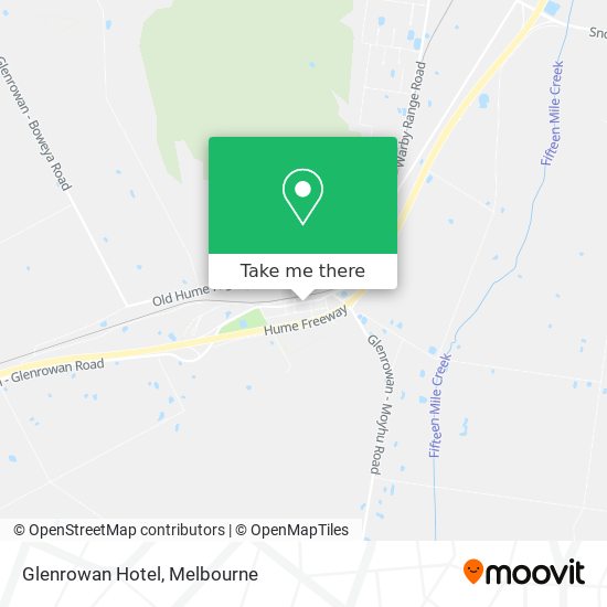 Glenrowan Hotel map