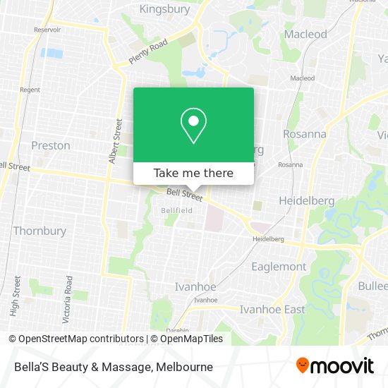 Bella’S Beauty & Massage map