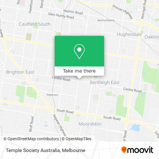 Temple Society Australia map