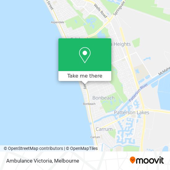 Ambulance Victoria map