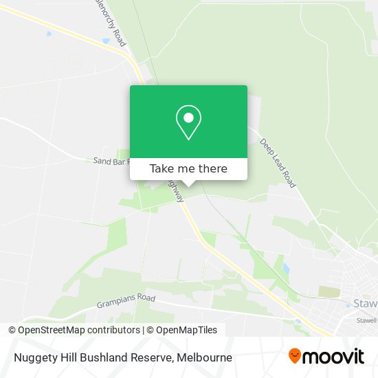 Nuggety Hill Bushland Reserve map