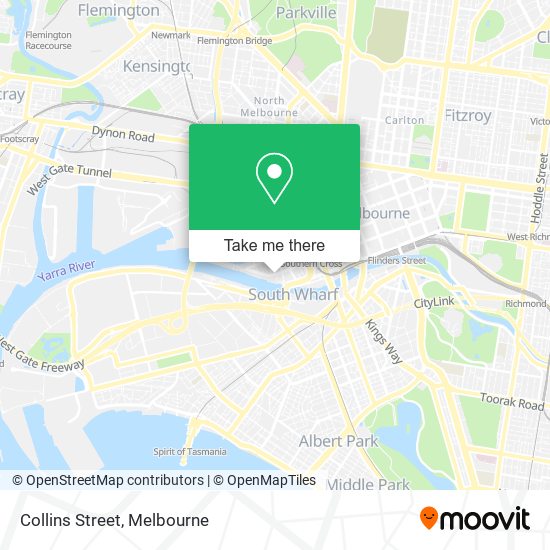 Collins Street map