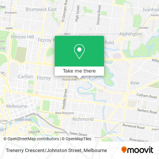 Trenerry Crescent / Johnston Street map