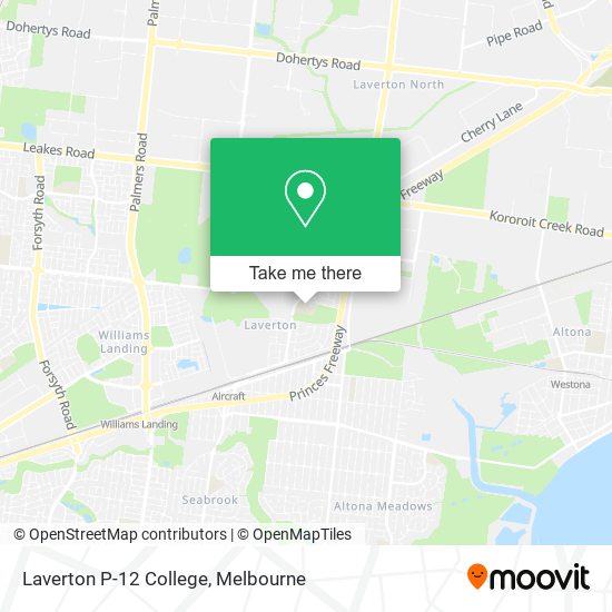 Laverton P-12 College map