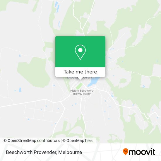 Mapa Beechworth Provender