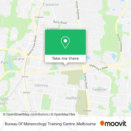Bureau Of Meteorology Training Centre map