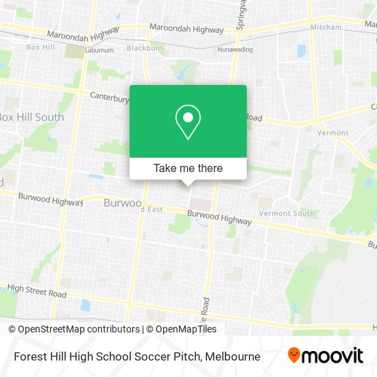 Mapa Forest Hill High School Soccer Pitch