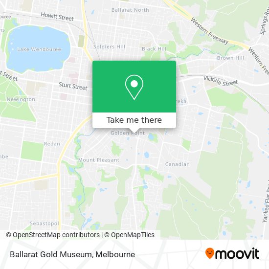 Ballarat Gold Museum map