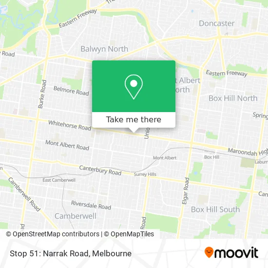 Stop 51: Narrak Road map