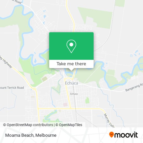 Moama Beach map