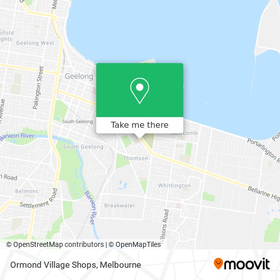 Ormond Village Shops map