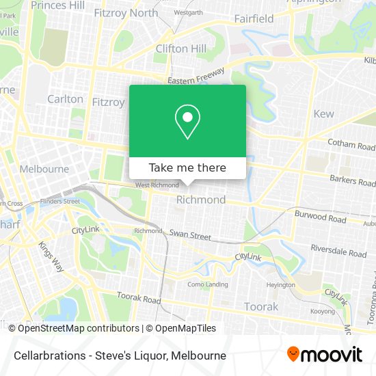 Cellarbrations - Steve's Liquor map