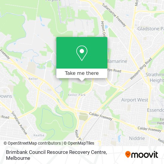 Brimbank Council Resource Recovery Centre map