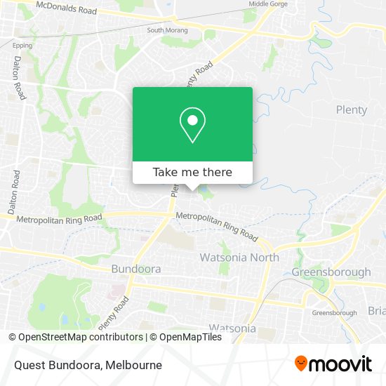 Quest Bundoora map