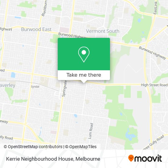 Kerrie Neighbourhood House map