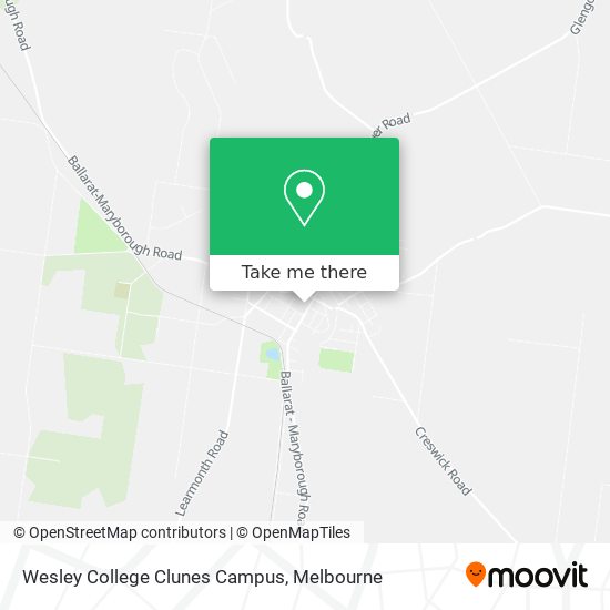 Wesley College Clunes Campus map